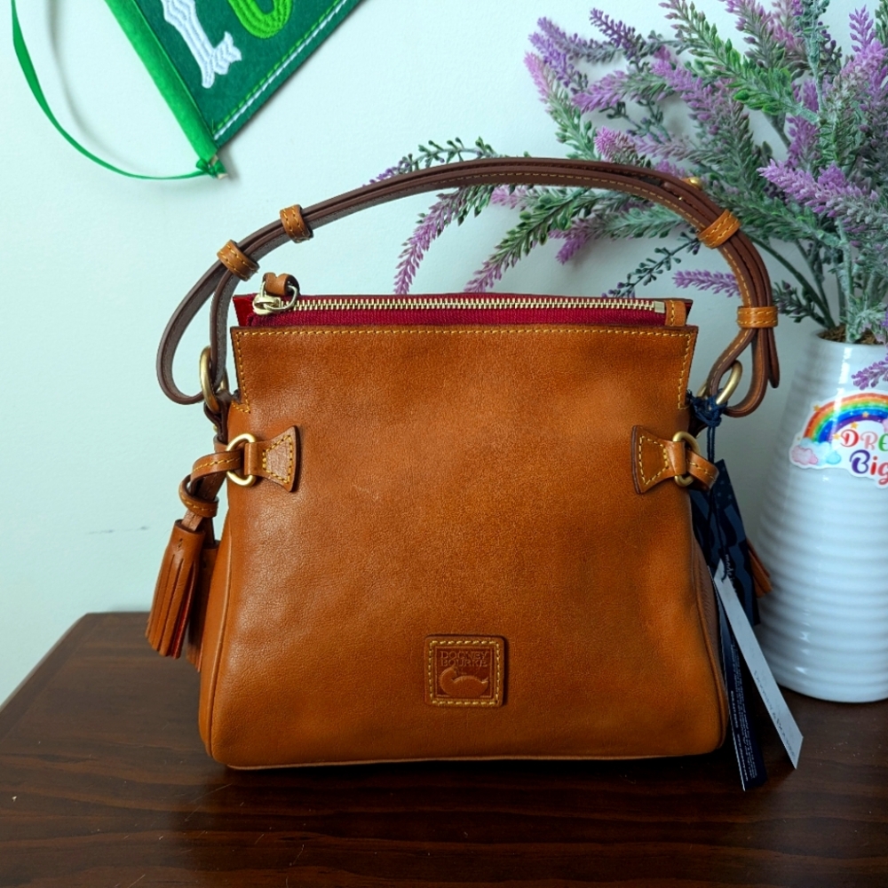 NWT Dooney and Bourke Florentine natural tassel shoulder bag